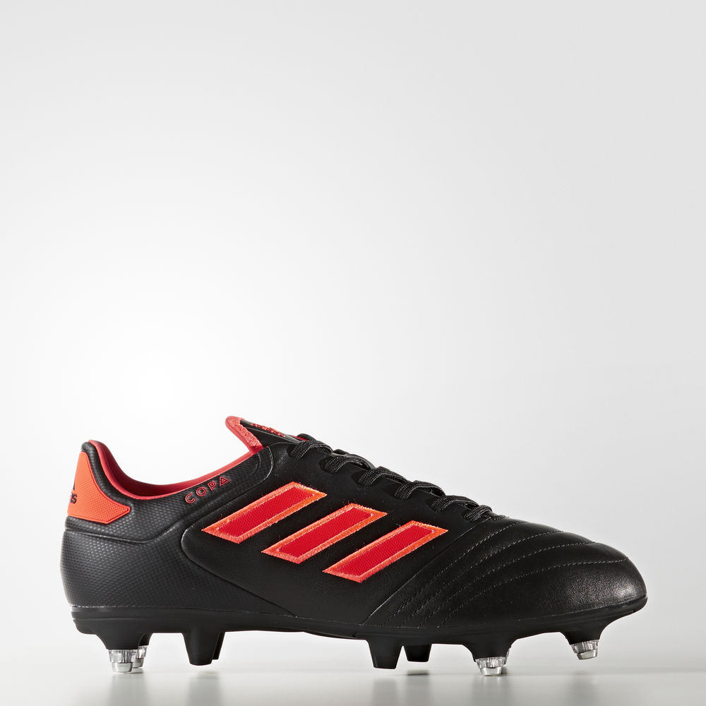 Adidas Copa 17.2 Soft Ground - ποδοσφαιρικα παπουτσια ανδρικα - Μαυρα/Κοκκινα,Μέγεθος: EU 36 – 54 2/